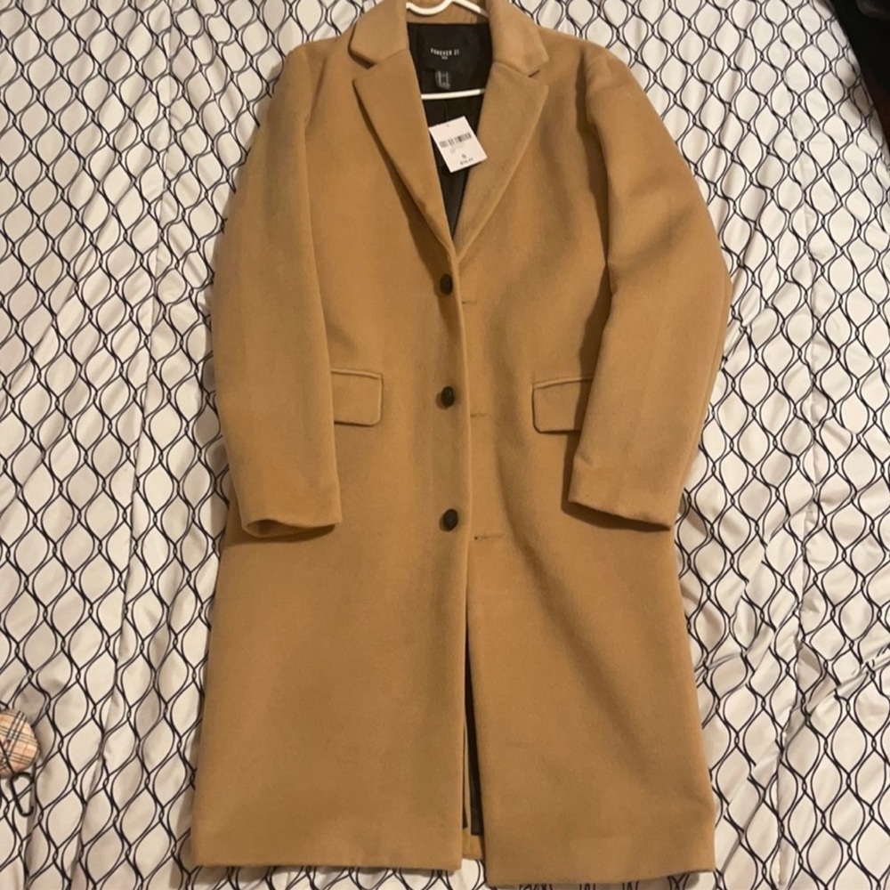 Outerwear Coat- Camel/Light brown